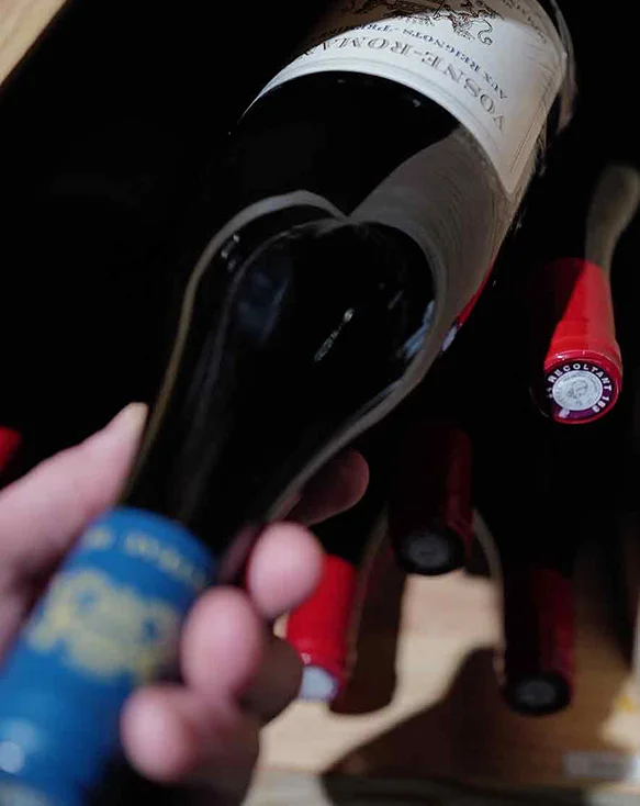 Bouteille de vin Vosne-Romanée