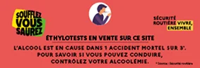 Vente d'éthylotests en ligne