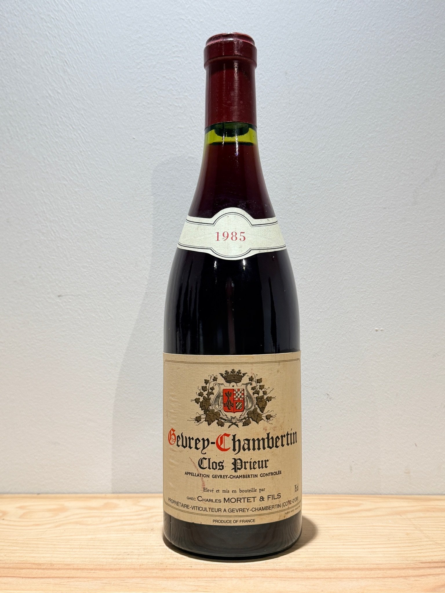 Domaine Charles Mortet Gevrey Chambertin Clos Prieur 1985