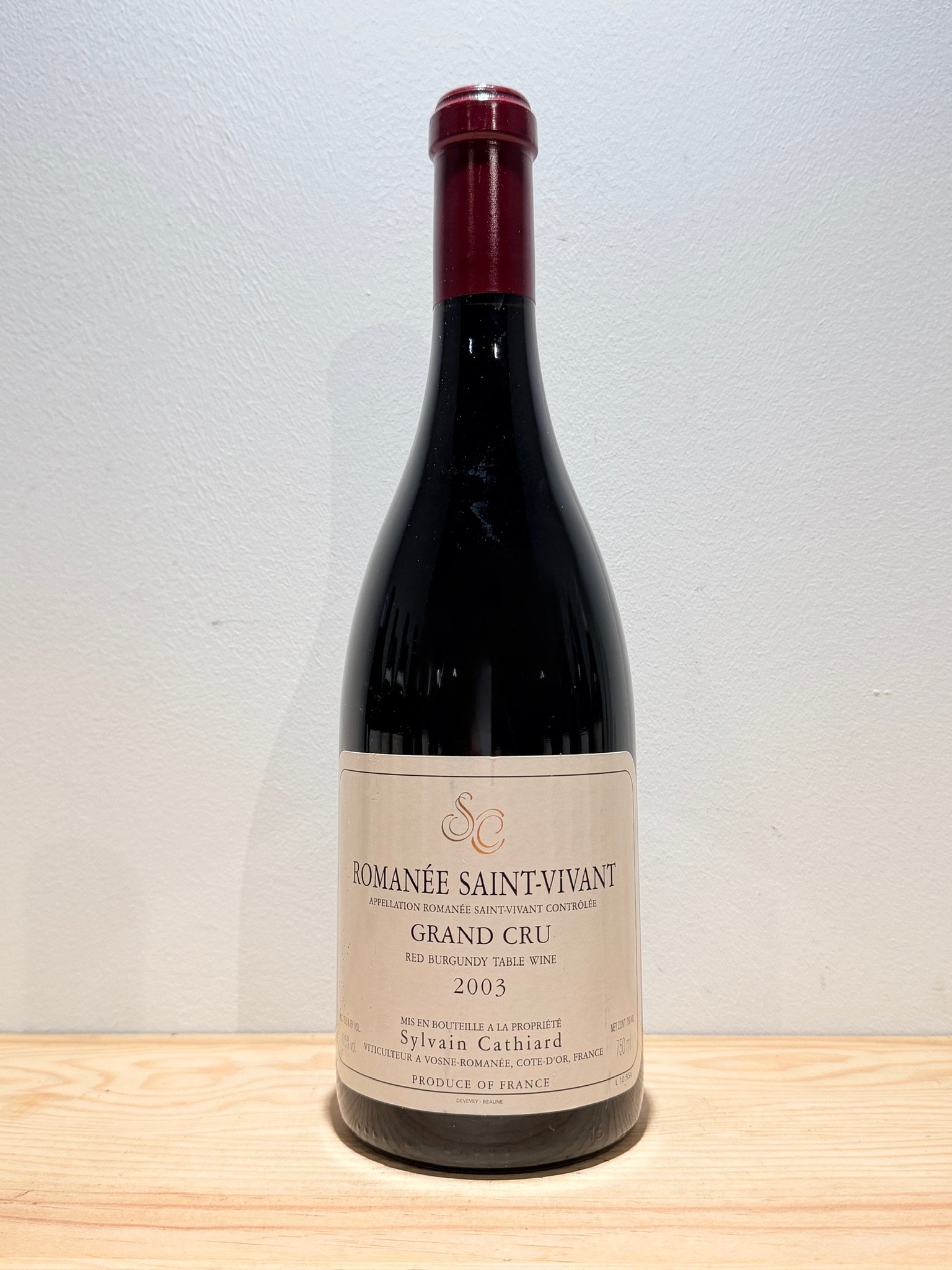 Domaine Sylvain Cathiard Romanée-Saint-Vivant Grand Cru 2003