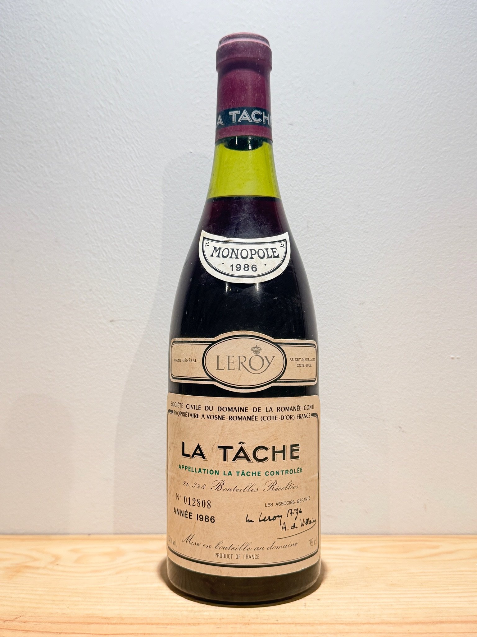 Domaine-De-La-Romanée-Conti La Tache Grand Cru 1986