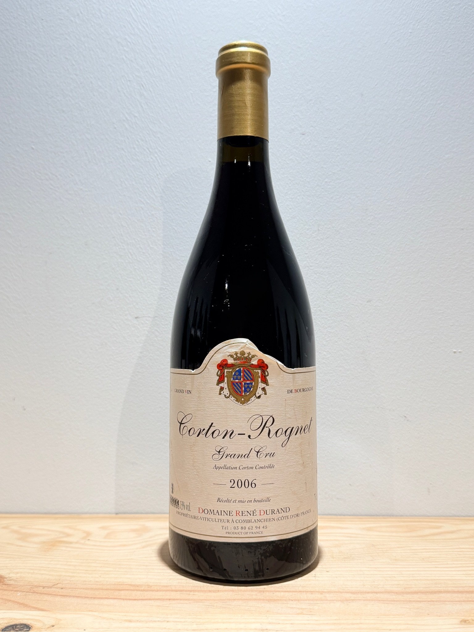 Domaine René Durand Corton-Rognet Grand Cru 2006