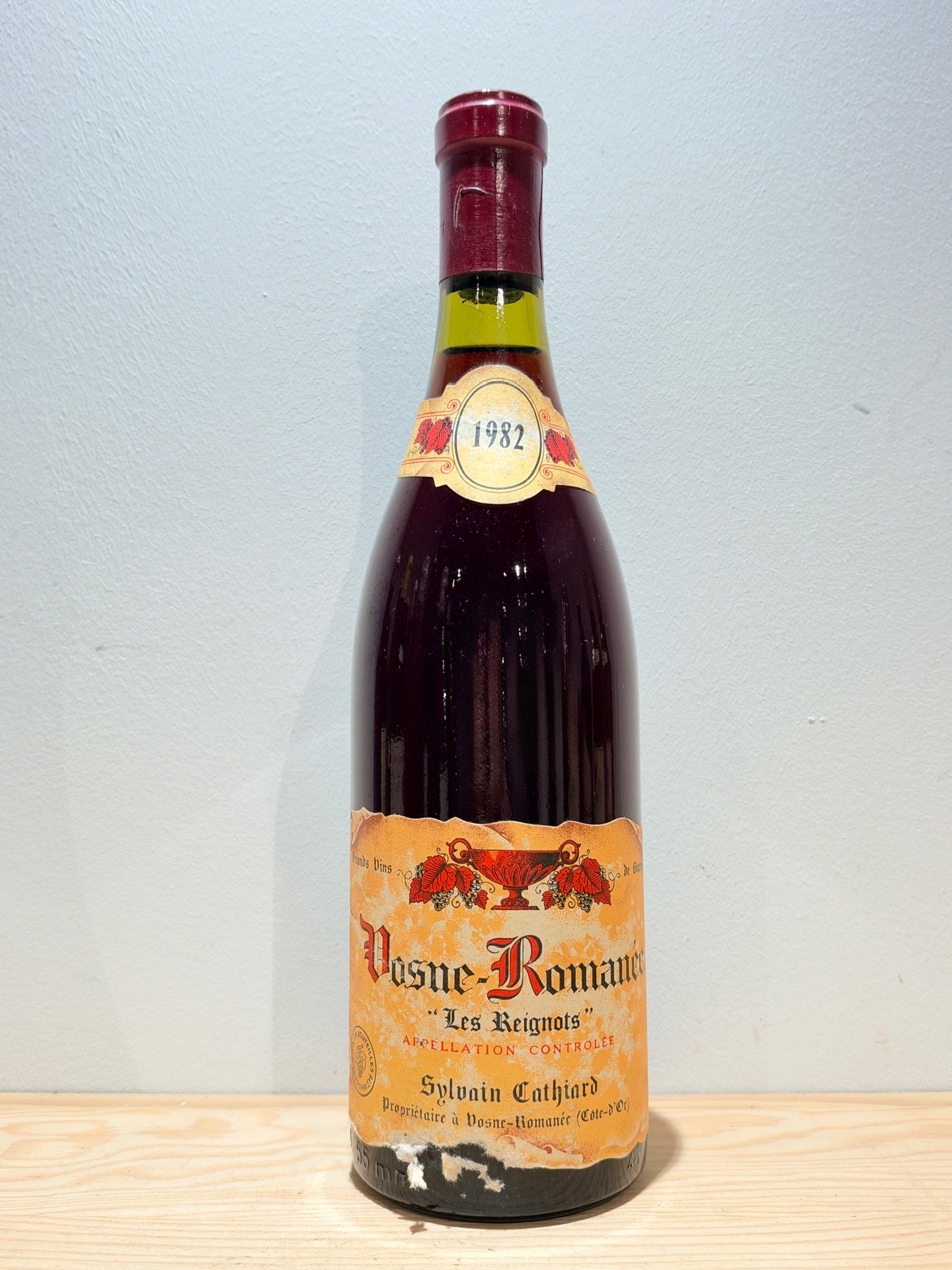 Domaine Sylvain Cathiard Vosne-Romanée Premier Cru 1982